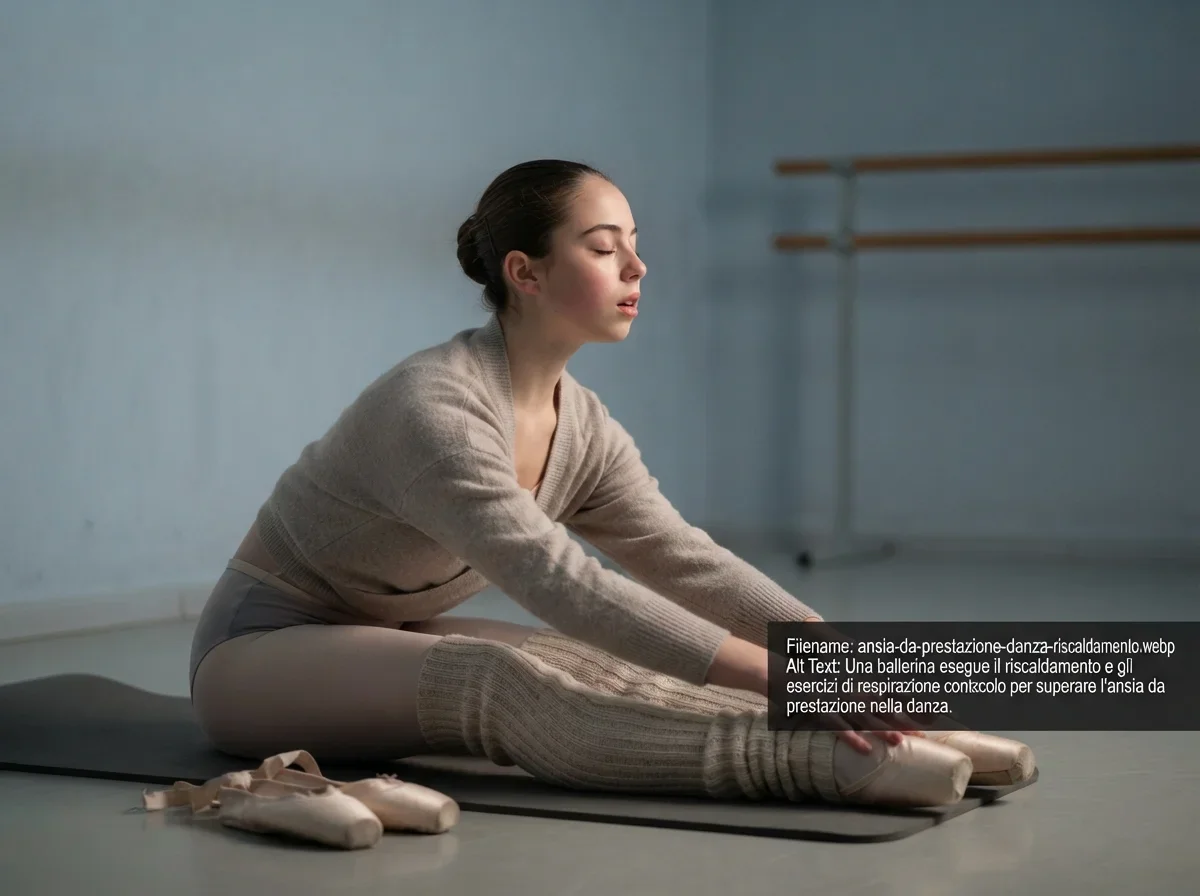 Ansia prestazione riscaldamento ballerina the complete dancer